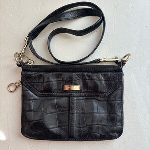 Cole Haan Black Crossbody Bag with Gold Hardware